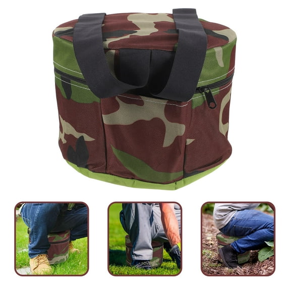 MUSEYA Low Gardening Stool Foam Assorted Color for Camping and Fishing 1Pcs