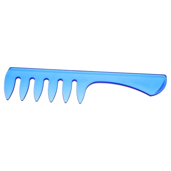 OATIPHO Wide Teeth Comb For Styling And Detangling Blue 1Pcs