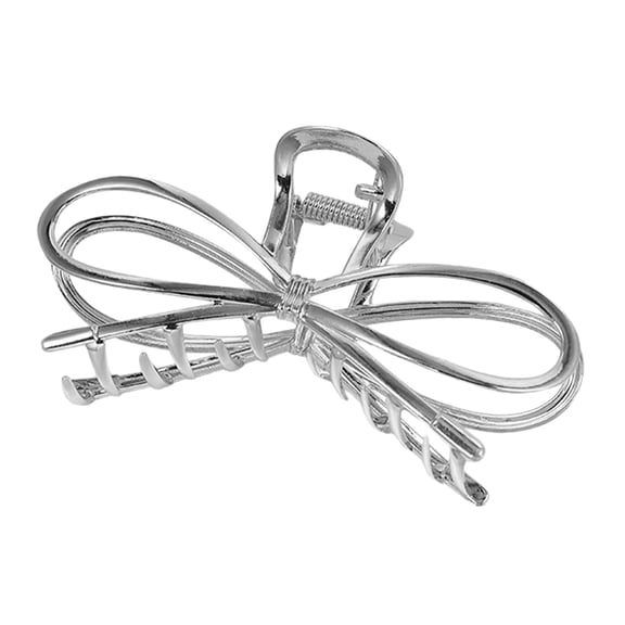MUSEYA Metal Hair Jaw Clip Bow Shape Styling Accessory with Elegant Bow for Women 1Set
