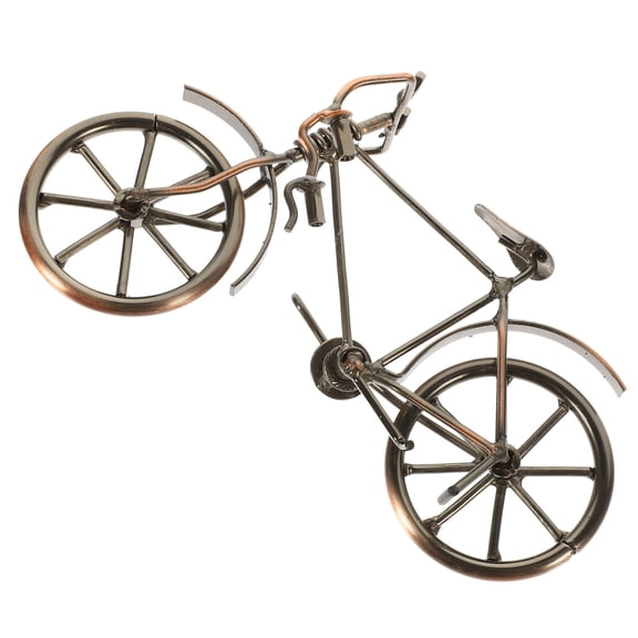 MUSEYA Metal Iron Craft Decoration Decorative Bicycle Sculpture 1Set