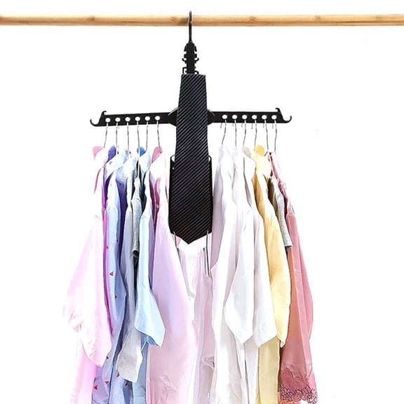 OATIPHO Foldable Plastic Clothes Hanger Rack with Strong Bearing for Convenient Home Use