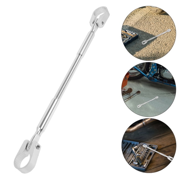OATIPHO Plated Silver Universal Motorcycle Handlebar Extender for Balanced Control and Enhanced Riding Stability