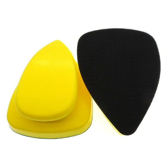 OATIPHO Yellow PU Polishing Disk Holder with Back Hook Loop for Flexible Grinding and Car Accessory Use