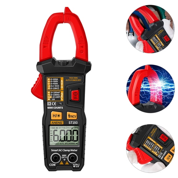 OATIPHO Portable Red Electrical Multimeter for Home Use with Multi Functional Testing Features