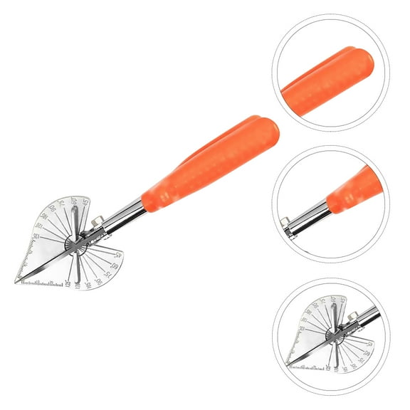 MUSEYA Orange Multi-functional Trunking Shear with Adjustable Angle Cutter for Cutting Use Steel and PVC