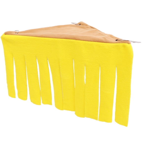 OATIPHO Oval Pet Hammock for Small Pets Fabric Yellow 1Pack
