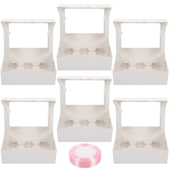OATIPHO Premium Paper Cake Box, Clear View, Assorted Colors, Ideal for Home Baking 1Set