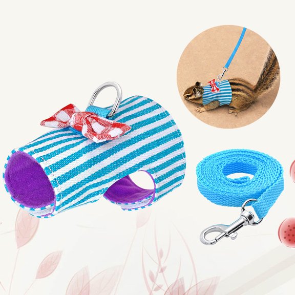 MUSEYA Cute Small Animal Harness Pet Vest Lead Mesh Fabric For Hamster Owners 1Pcs