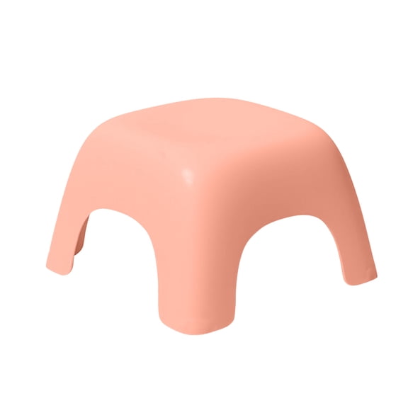 OATIPHO Lightweight Pink Plastic Footstool for Home Use with Stackable and Non Slip Features