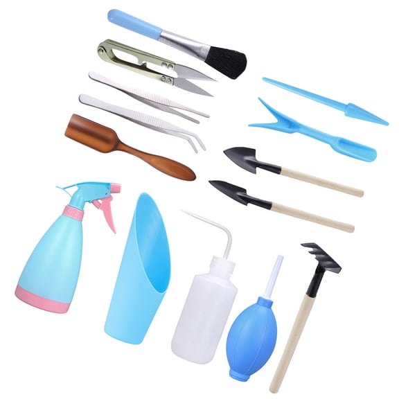OATIPHO 1Set Succulent Planting Hand Tools Kit for Yard and Lawn with Blue Durable Materials