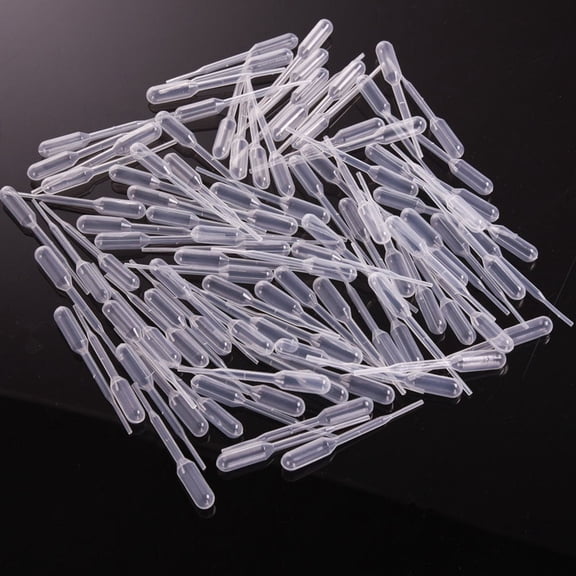 OATIPHO Plastic Liquid Dropper 0.2ml Easy to Pinch for Convenient Use 200Pcs