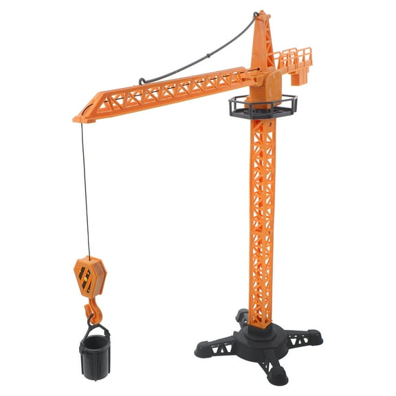 MUSEYA Plastic Tower Crane Toy Crane Truck Toy Multi 1 Set Simulating Construction Scenes for Boys
