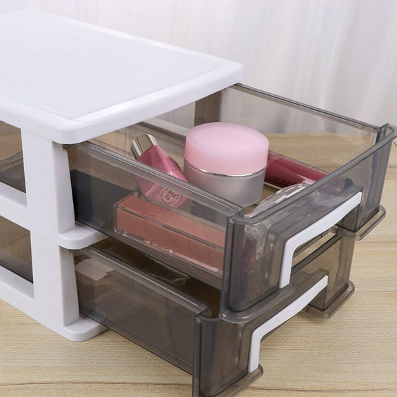 OATIPHO Multi-Layer Plastic Storage Cabinet with Transparent Drawers for Office and Study Room