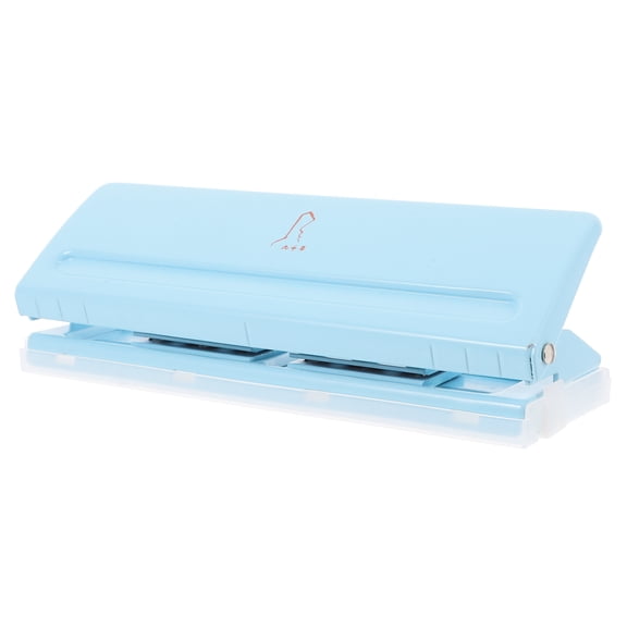 MUSEYA Portable Handheld Hole Puncher Punch Tool Blue Metal 1Pack Professionals