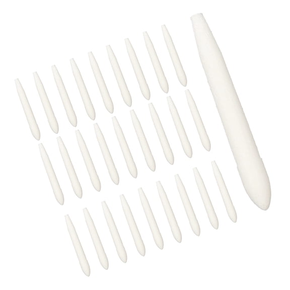 OATIPHO 30Pcs Refillable Paint Pen Nibs High Grade White Replacement Tips for Smooth Writing