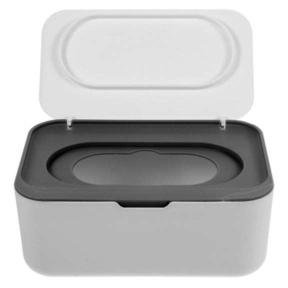 OATIPHO Refillable Wipes Container Dark Grey Portable Wipe Dispenser with Weighted One Hand Use