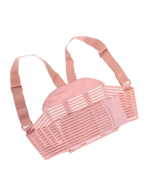Pink Maternity Belt with Adjustable Shoulder Straps for Pregnancy Back Support