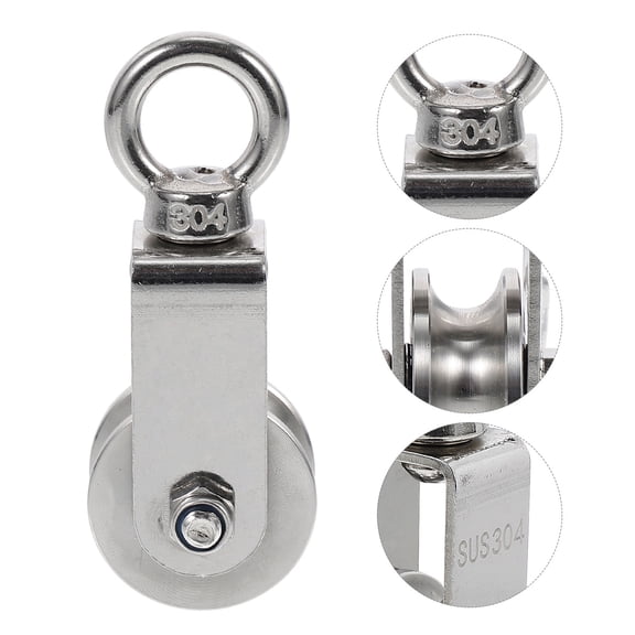 OATIPHO Waterproof Stainless Steel Single Pulley with Detachable Shaft for Industry Use