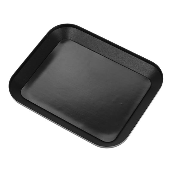 OATIPHO Magnetic Tool Parts Pad Screw Storage Tray Metal Black 1Pack Workbench Organization