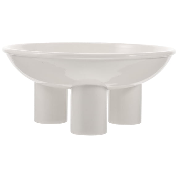 OATIPHO Cat Bowls Raised High Leg Cat Bowl White Plastic Ergonomic Feeding Feeder 1Pack