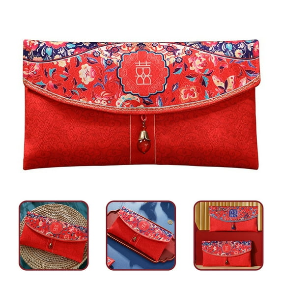 OATIPHO Traditional Red Money Envelopes for Wedding Bridal Shower with Retro Charm