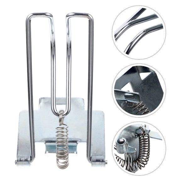 OATIPHO 4Pcs Metal Cash Drawer Money Clips Plated Silver Iron Cash Register Tray Clips for Home Retail Use