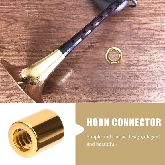 OATIPHO Premium Thickened Brass Suona Horn Replacement Part Metal Accessory for Home Repair