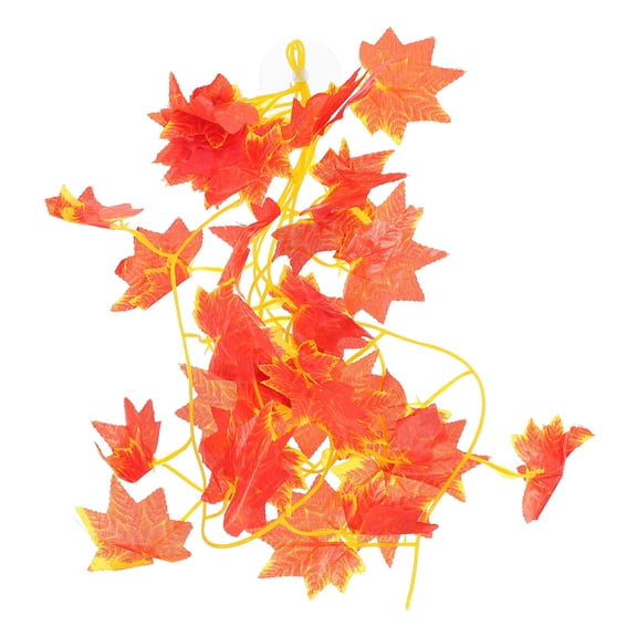 OATIPHO Reptile Terrarium Decor Red Fake Vine Plant with Suction Cup for Dynamic Hiding Spots