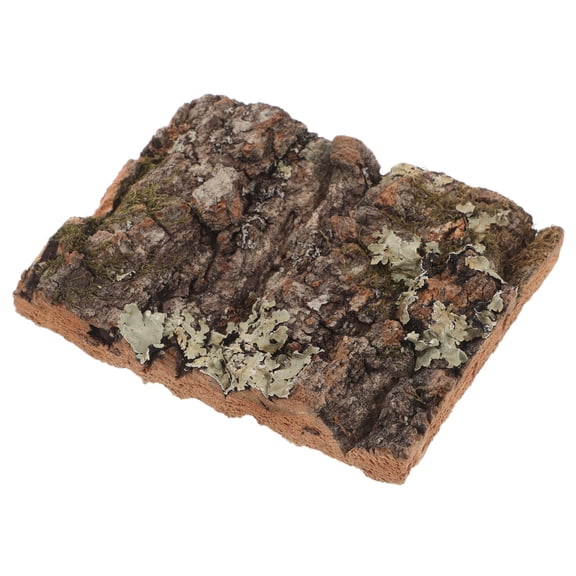 OATIPHO Reptile Tree Bark Cork Bark Decoration Dark Brown for Terrarium Background