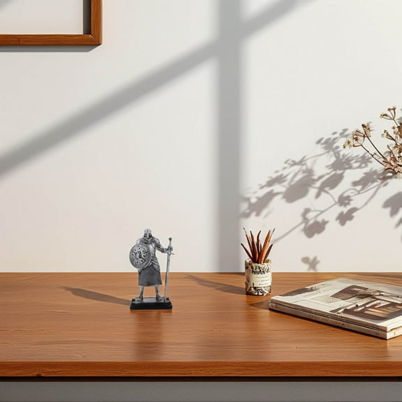 MUSEYA Resin Medieval Sculpture Decorative Knight Statue For Desk Statues For Women 1Set