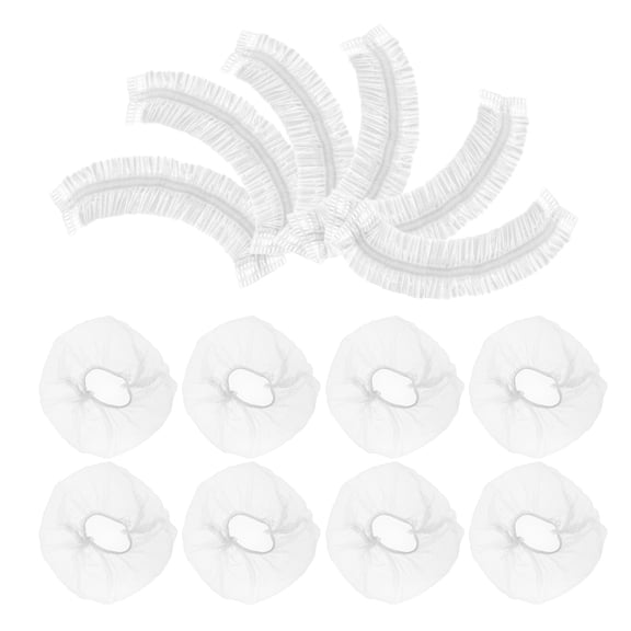 OATIPHO Plastic Bowl Covers Elastic Reusable Transparent 100Pcs