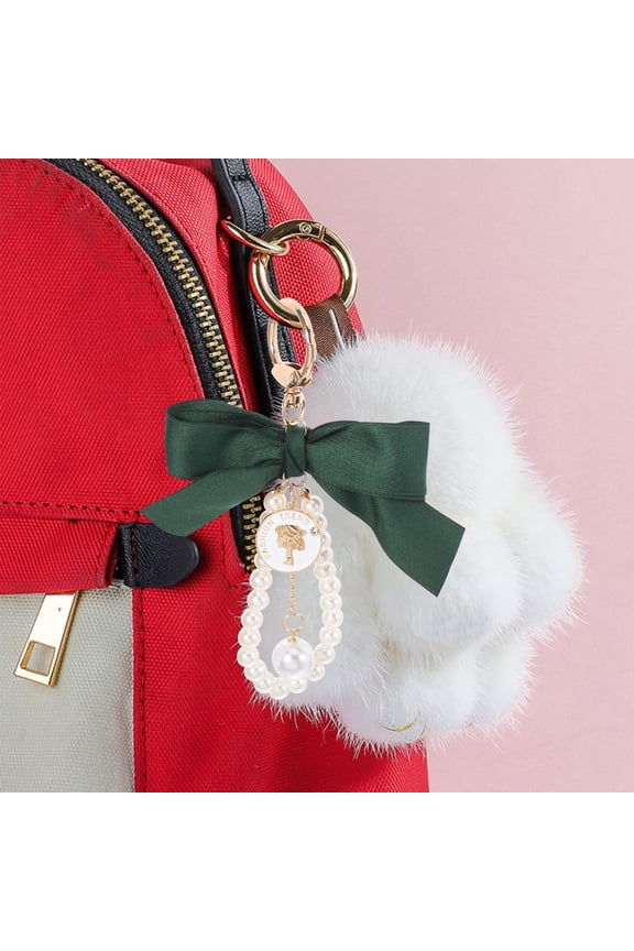 Romantic Colors Bow Keychain 1Pcs Handbag Accessories Made of Ribbon and Metal