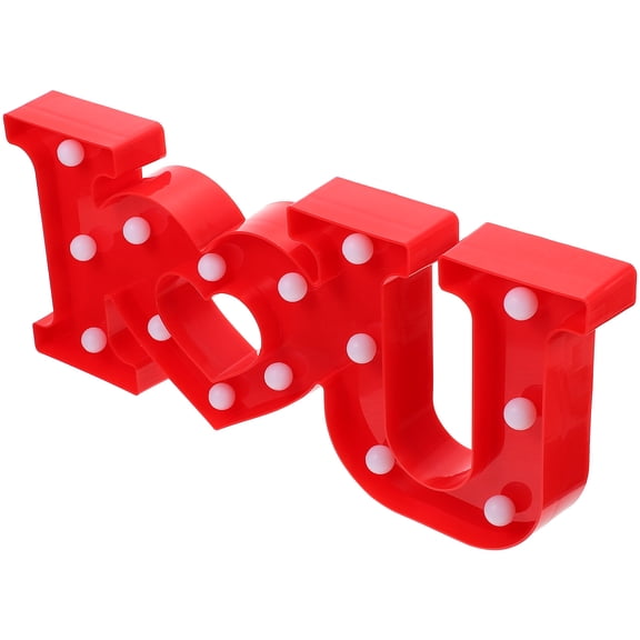 MUSEYA Romantic Light Scene Decor Red Plastic Decorative Lights For Indoor Scenes 1Set