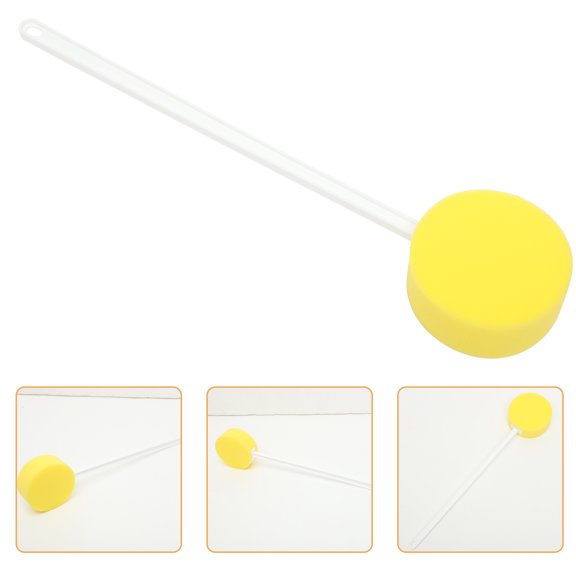 MUSEYA Body Scrubber For Women Back Bath Sponge Yellow 1Pack