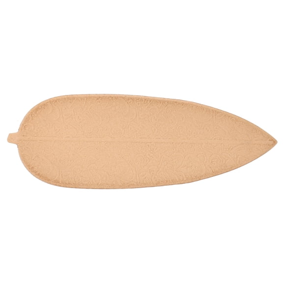 OATIPHO Solid Wood Leaf Decorative Tray Khaki Wood Serving Plate for Fruit Cake and Snacks