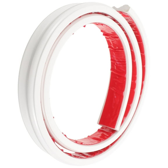 MUSEYA Self Adhesive Flexible Molding Trim Corner Molding Trim Strip PVC White Outdoor Decoration 1 Roll