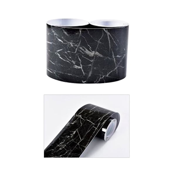 OATIPHO Pvc Decorative Tile Stickers Wallpaper Border Marble Easy to Clean for Laundry 1Pcs