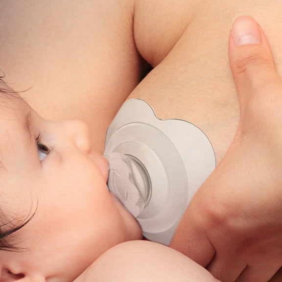 MUSEYA Silicone Nipples Shield for Nursing Newborn Safe and Odorless Protector for Home Use Transparent