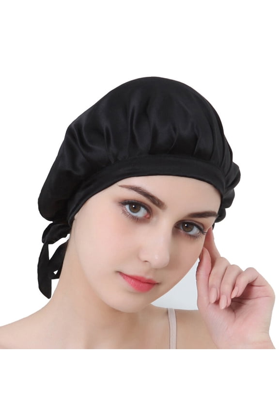 Mens Sleep Cap Silk Hair Sleeping Bonnet for Women 1Pcs