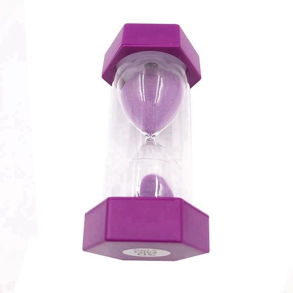 MUSEYA Handy Purple Plastic Hourglass Timer for Games and Office Decoration