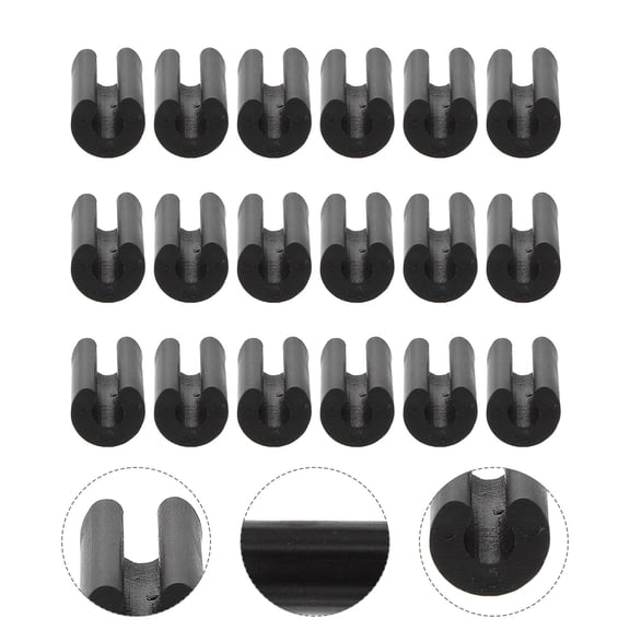 OATIPHO 100Pcs Sink Grid Plastic Feet Black Wire Rack Protective Sleeves for Kitchen Sink Anti-Skid Durable