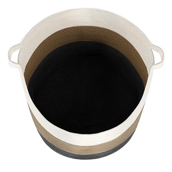 OATIPHO Cotton Rope Storage Basket Multipurpose Foldable Organizer for Home Decor and Daily Sundries