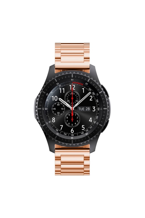 Smartwatch Bands for Men Stainless Steel Classic Design for Watch Gear Rose Golden 1Set