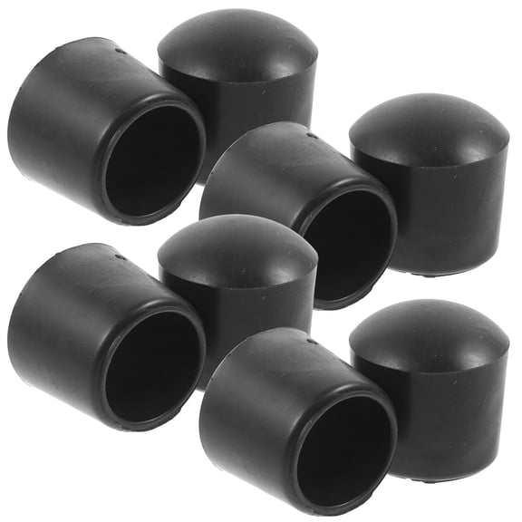 OATIPHO Foosball Machine Pole Caps Black PVC Protective Covers for Foosball 8Pcs