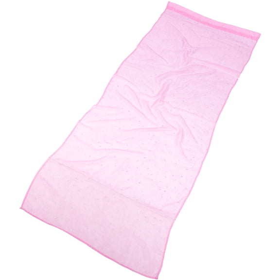 MUSEYA Window Tulle Curtains Pink with Silver Stars for Sheer Curtain and Screening Use