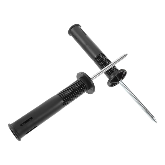 OATIPHO Spring Loaded Soccer Stake Set for Football Flags Durable Steel and Plastic Black Color Ideal for Training 2PCS for Fan Gear