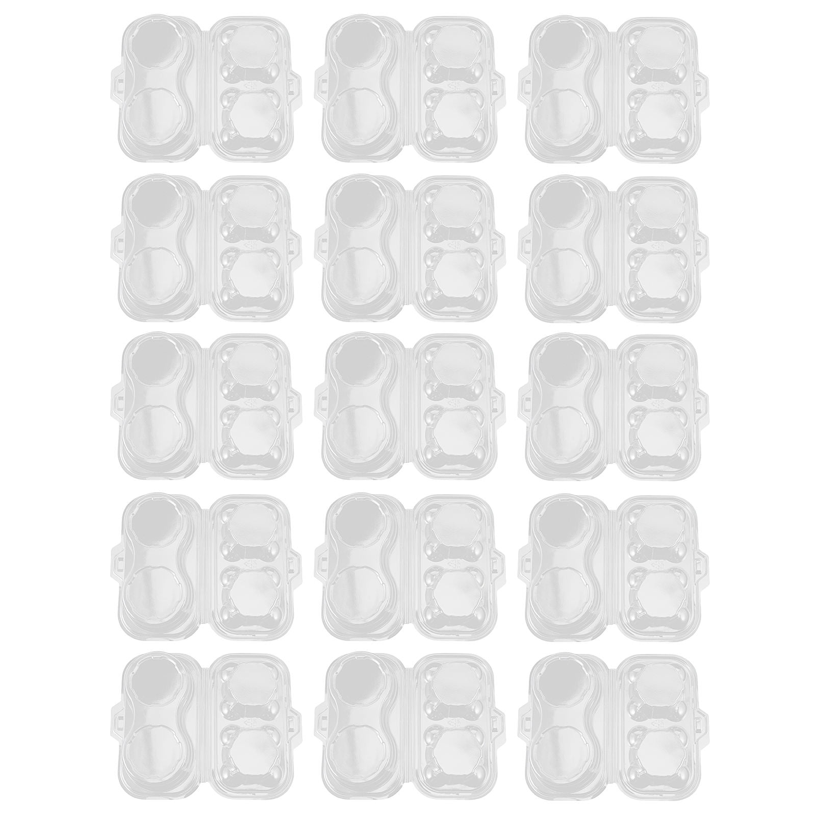 MUSEYA Stackable Plastic Cake Boxes in Assorted Colors for Storage Use with Twohole Design 5.5cm Diameter