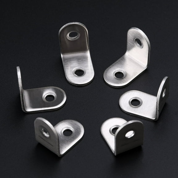 MUSEYA Stainless Steel Brackets Metal Furniture Parts Home Use 20Pcs