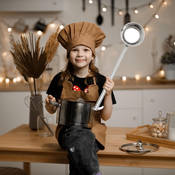 MUSEYA Water Dipper Stainless Steel Long Handle Kitchen Utensil 1Set