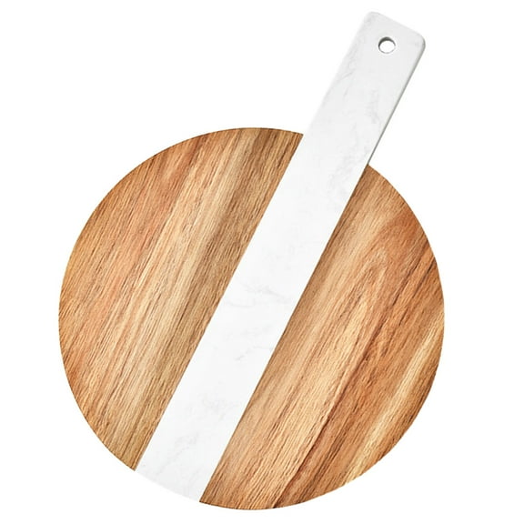 MUSEYA Steak Board Serving Board Light Brown Wood 1 PCS for Cooking Enthusiasts